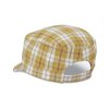 Additional Thumbnail Image 1 - a yellow and white plaid hat
