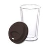 View Image 2 of 2 of Double Wall Glass Tumbler - 10 oz. - Closeout