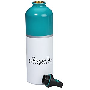 Additional Image 1 - a blue and white cylinder with a black nozzle