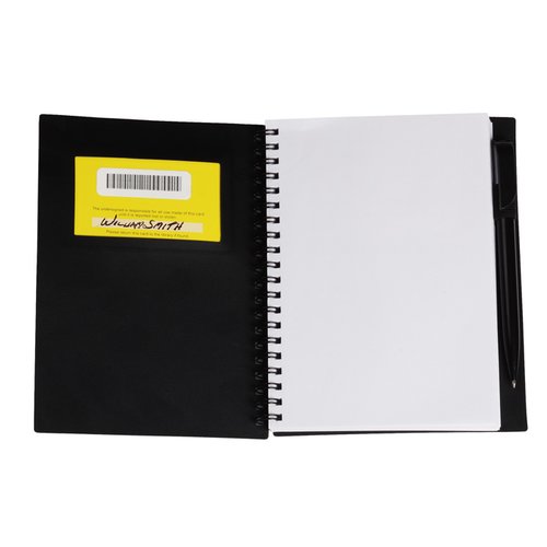 Additional Image 4 - a black and white notebook