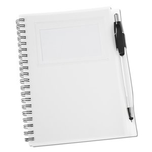 Additional Image 2 - a white spiral notebook with a pen