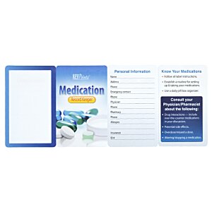 Additional Image 3 - a blurry image of a blue and white card