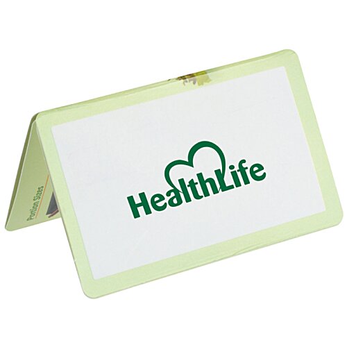 Additional Image 4 - a white card with green writing