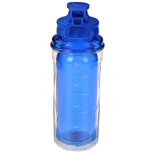 Additional Image 1 - a blue water bottle on a white background