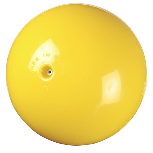 Additional Image 1 - a yellow ball with a hole in it
