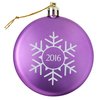 View Image 3 of 3 of Satin Flat Ornament - Snowflake