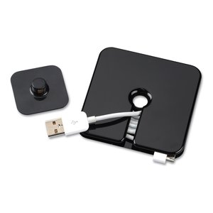 Additional Image 3 - a black square object with a hole in the middle