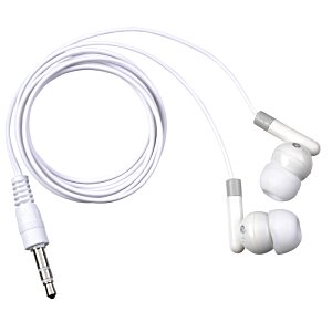 Additional Image 2 - a white earbuds with a wire