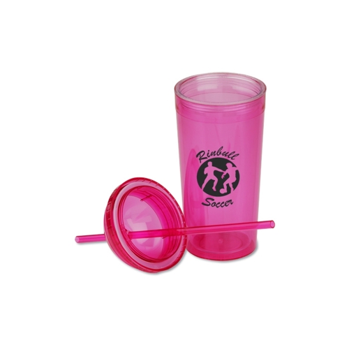 Additional Image 1 - a pink cup with a lid