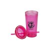 View Image 2 of 3 of Arch Acrylic Tumbler w/Straw - 24 oz. - Closeout