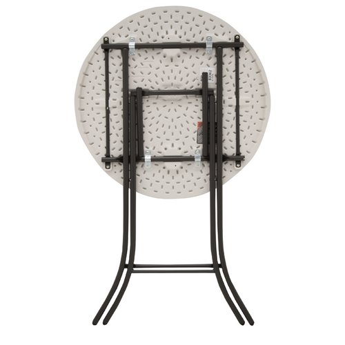 Additional Image 1 - a black metal stand with a white circle