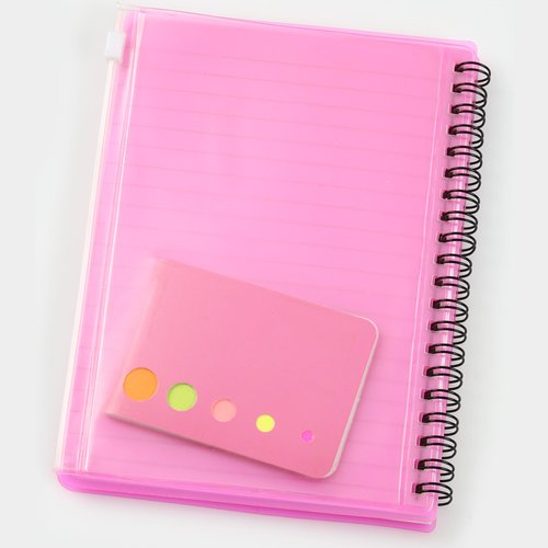 Additional Image 1 - a pink notebook with a pink cover