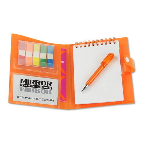Additional Image 2 - an orange notebook with a pen