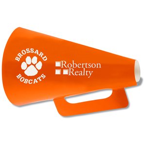 Additional Image 2 - an orange megaphone with a paw print