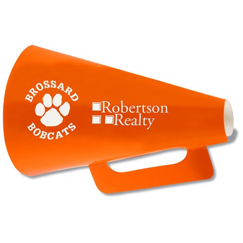 Additional Image 2 - an orange megaphone with a paw print