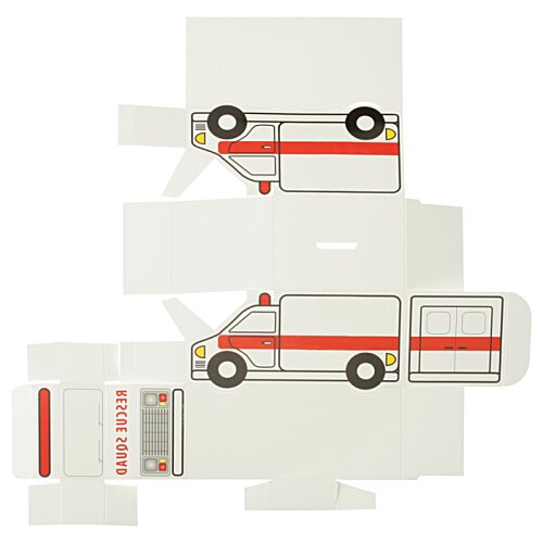 Additional Image 1 - a white box with a red stripe