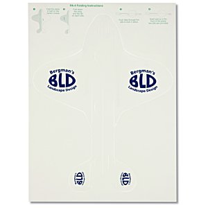 Additional Image 1 - a white rectangular object with blue letters