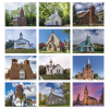 View Image 2 of 3 of Scenic Churches Calendar - Stapled