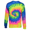 View Image 3 of 3 of Tie-Dye Long Sleeve T-Shirt - Two-Tone Spiral - Screen