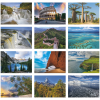 View Image 2 of 3 of World Scenic Large Wall Calendar