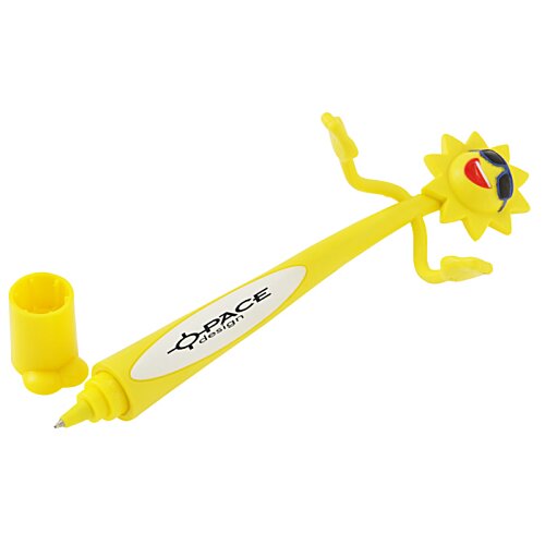 Additional Image 1 - a yellow pen with a cartoon character on it
