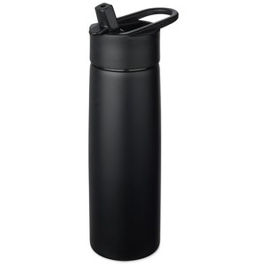 Additional Image 1 - a black water bottle with a handle