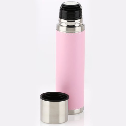 Additional Image 1 - a pink and black thermos