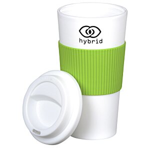 Additional Image 2 - a white and green coffee cup