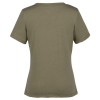 View Image 2 of 3 of Bella+Canvas Relaxed V-Neck T-Shirt - Ladies' - Heathers - Embroidered