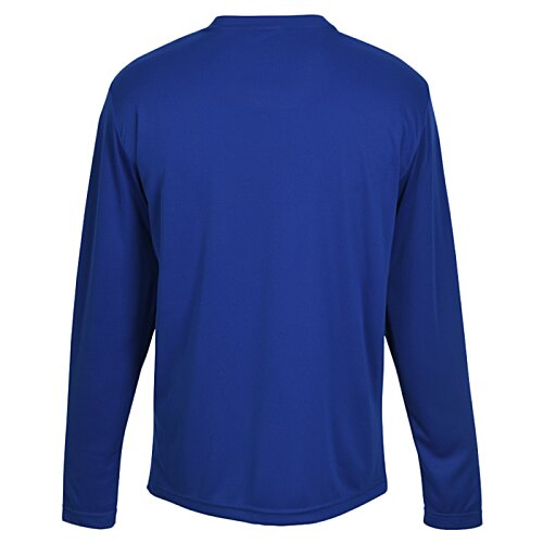 Additional Image 1 - a blue long sleeved shirt