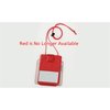 Additional Thumbnail Image 2 - a red and white tag with a red string