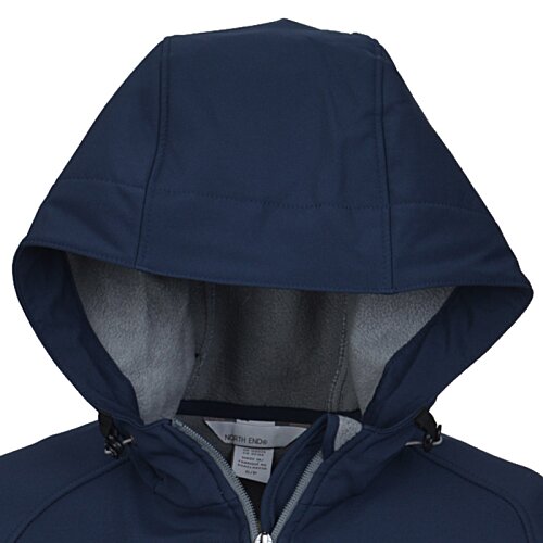 Additional Image 2 - a blue hooded jacket with a white background