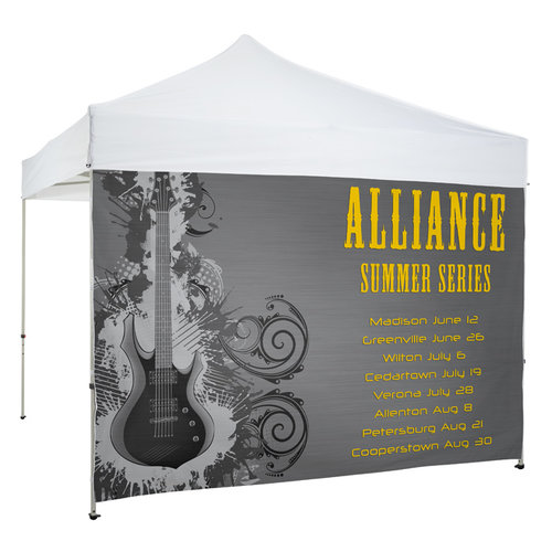 Additional Image 1 - a white tent with a picture of a guitar