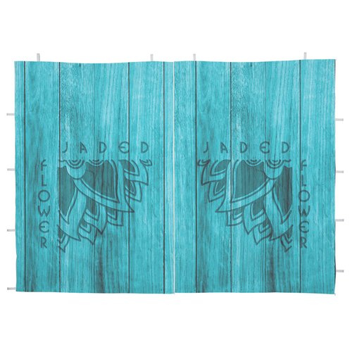 Additional Image 1 - a blue curtain with black holes