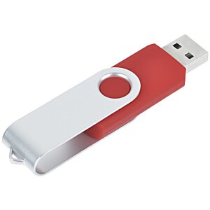 Additional Image 2 - a red and white usb flash drive