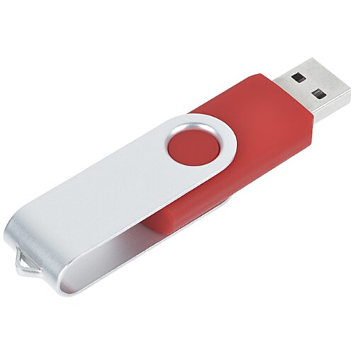 Additional Image 2 - a red and white usb flash drive