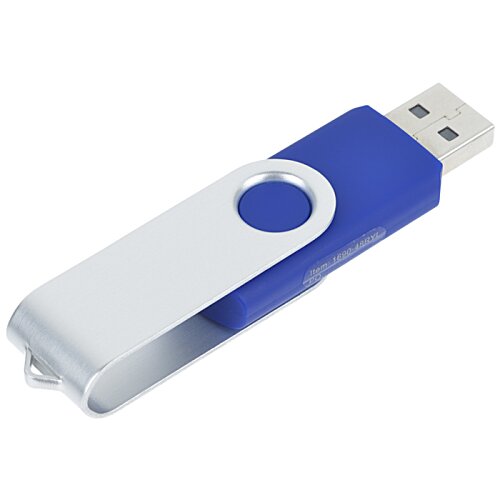 Additional Image 1 - a blue and white usb flash drive