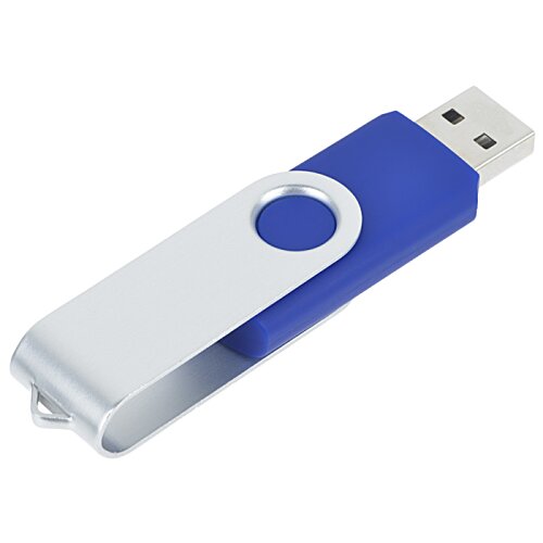 Additional Image 2 - a blue and white usb flash drive