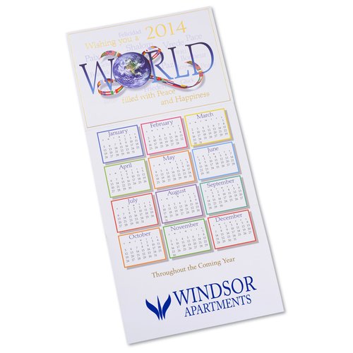 Additional Image 1 - a white calculator with blue and white text