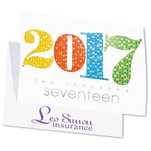 Additional Image 1 - a white card with colorful numbers