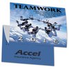Additional Thumbnail Image 1 - a blue card with a picture of people flying in the air