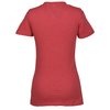 View Image 2 of 2 of Bella+Canvas Tri-Blend Deep V-Neck T-Shirt - Ladies' - Embroidered
