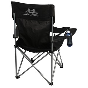 Additional Image 3 - a black folding chair with legs