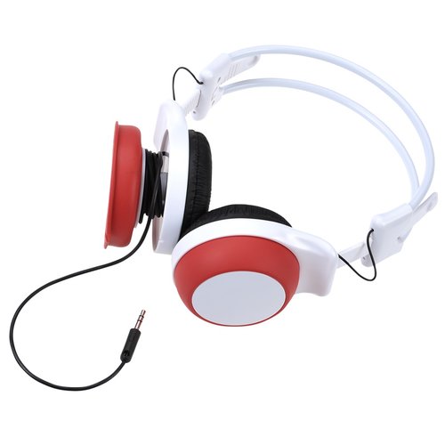 Additional Image 1 - a red and white headphones