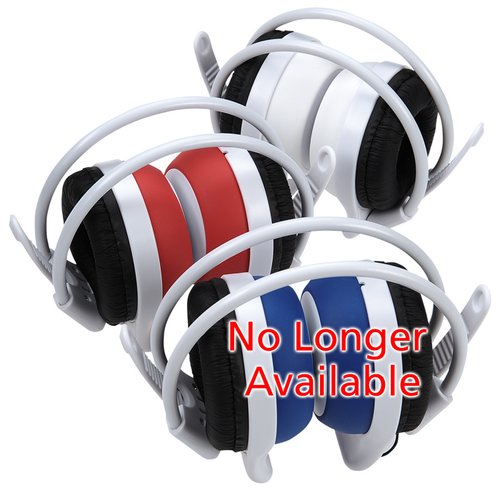 Additional Image 2 - a group of headphones with red white and blue stripes