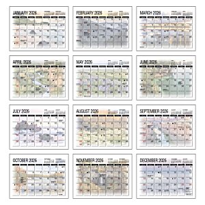 Additional Image 4 - a calendar with many squares