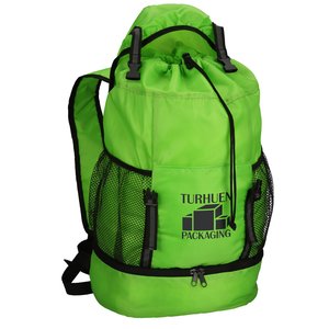 Additional Image 1 - a green backpack with black straps