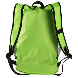 Additional Image 2 - a green backpack with black straps