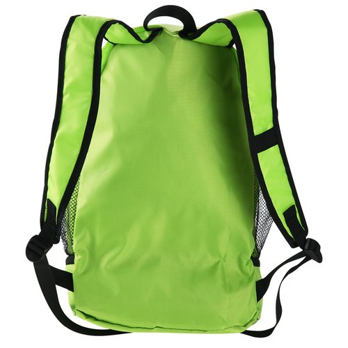 Additional Image 2 - a green backpack with black straps