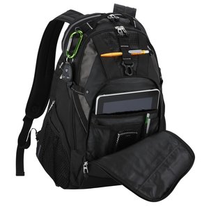 Additional Image 2 - a black backpack with a strap